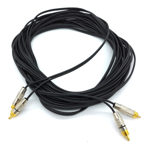 Imagem 1 de 4 de Cabo 25m Áudio Stereo Philips 2 X 0,20mm Montado Rca Stereo