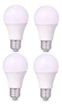 Comprar Pack 4 Bombillas Foco Led De 12 Watts Bulbo E27  Luz Fría