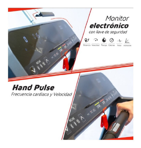 Imagen 3 de 10 de Cinta Motorizada Randers Arg-783 Inclinacion Electronic