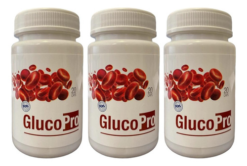 Pack X3 Suplemento Glucopro Orig Control Azucar Glyconorm