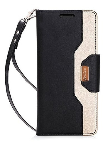 Funda Tipo Cartera Procase C/soporte Tarjetero P/galaxy Note