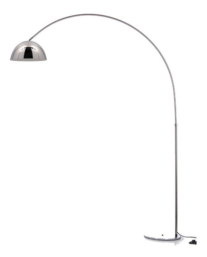 Lampara De Pie Arco Large Cromo Apto Led Luz Desing