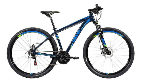 Bicicleta Mtb Caloi 29 Aro 29 - Freio A Disco 21 Vel - Azul