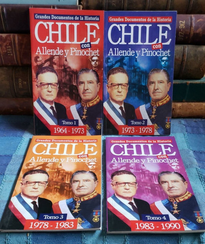 Chile Con Allende Y Pinochet - Colección  Ercilla - 4 Tomos