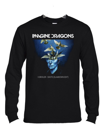 Polera Ml Imagne Dragons X Broiler Shots Pop Abominatron