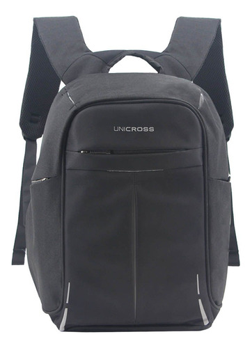 Mochila Unicross Anti Vandálica Notebook Ejecutiva Viaje Color Negro