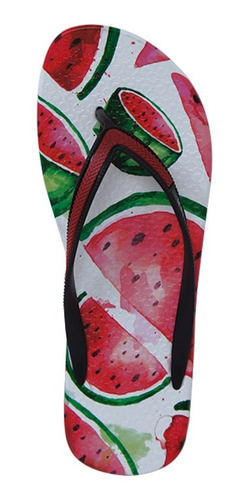 Imagen 2 de 5 de Sandalias Para Dama Con Estampados Sandia Ish Fc-3086