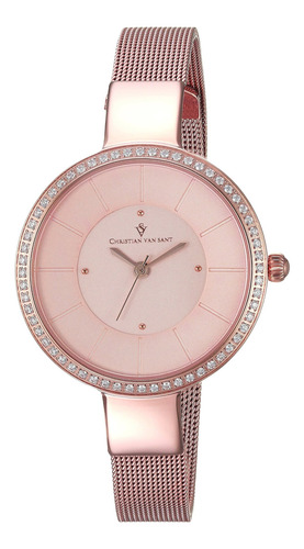 Reloj Mujer Christian Van Sant Cv0223 Cuarzo Pulso Oro Rosa 