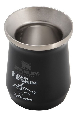 Imagen 2 de 6 de Mate Clasico Stanley 236ml Negro Legion Extranjera