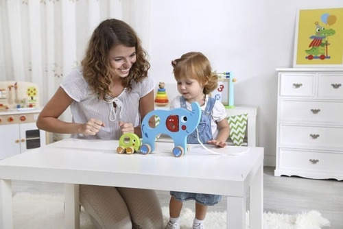 Imagem 1 de 3 de Família Elefante De Puxar - Tooky Toy