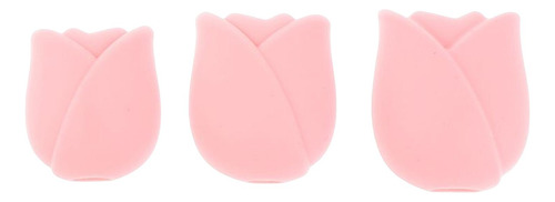 3 Uds. Funda De Silicona Profesional Para Brochas De Rosado