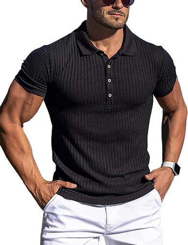 Playera Hombre Polo Casual Calidad Moda Elástico