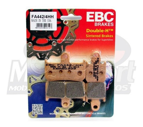 Pastilha Freio Dianteira Yamaha R1 2009 Ebc Fa442hh 024354 