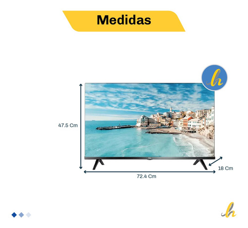 Imagen 3 de 5 de Smart Tv Tcl S60a Series L32s60a Led Hd 32 100v/240v Lh