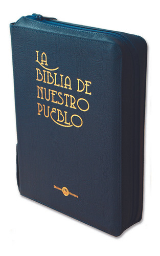 Libro Biblia De Nuestro Pueblo Cuero Azul - Alonso Schoke...