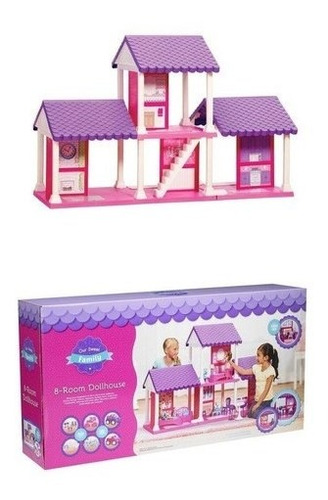 American Plastic Toys - Casa De Muñecas Grande - 40 Piezas