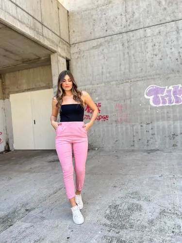 Pantalon Rosa Mujer