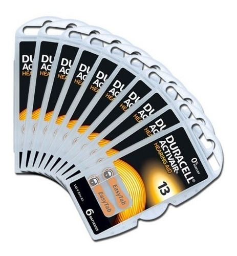 Imagem 3 de 4 de Promoção - 60 Baterias A13 Pr48 Aparelho Auditivo - Duracell