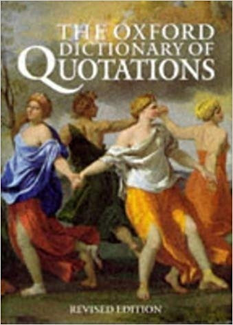 The Oxford Dictionary Of Quotations Livro