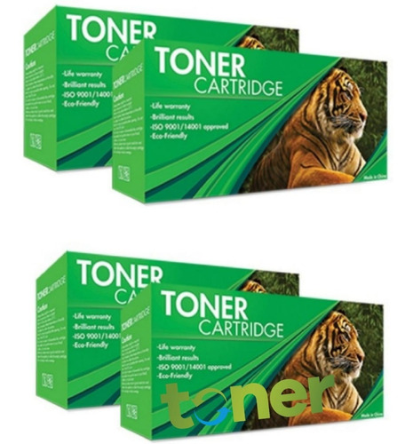 Pack 4 Toner Genericos Tigre Color 206a W2110a Sin Chip
