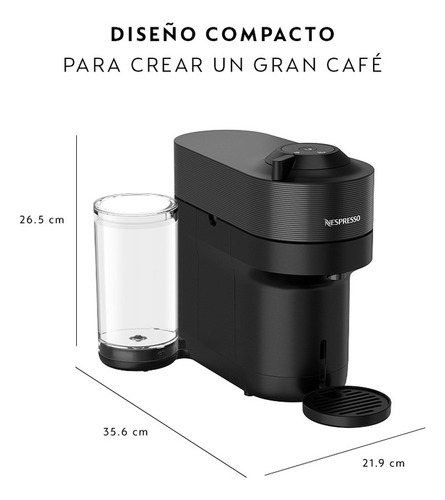 Cafetera Nespresso Vertuo Pop Color Negro