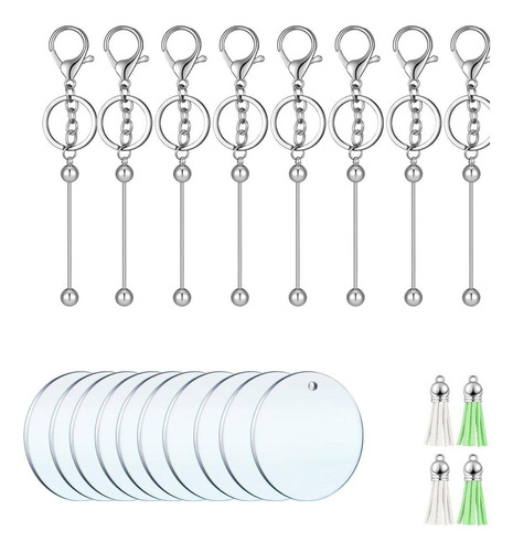 3 Chaveiro Acrílico Em Branco Para Kit De , 30 Unidades