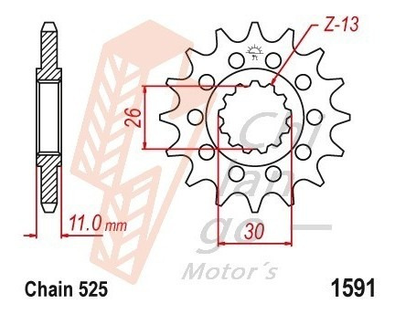 Kit De Sprockets Para Yamaha Fz8 S/sa Fazer 8 42p 10-15