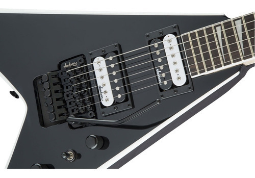Guitarra Eléctrica Jackson Js32 King V Black With White Color Negro