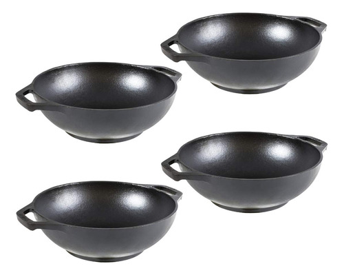 Lodge Mini Wok Hierro Fundido 9  Juego 4