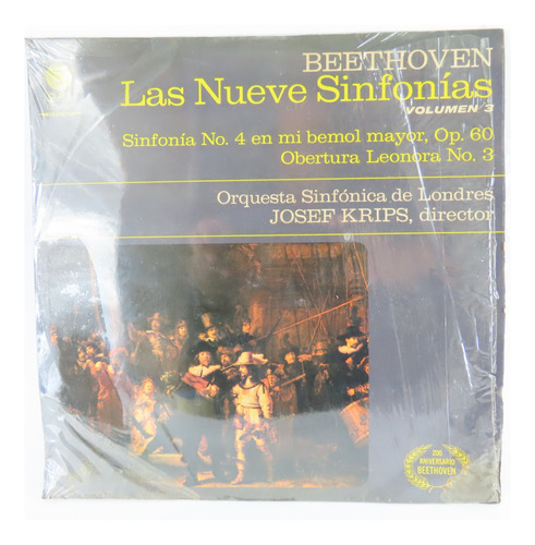 D1176 Beethoven -- Las Nueve Sinfonias Volumen 3 Lp