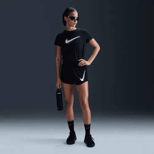 Shorts Nike One Swoosh Negro Mujer