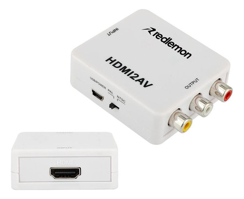 Redlemon Adaptador Y Convertidor De Hdmi A Rca Audio Video