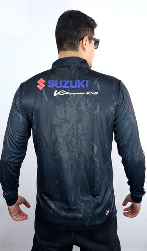 Imagem 2 de 7 de Camiseta Brk Motociclismo Suzuki Vstrom 650 Com Fpu 50+
