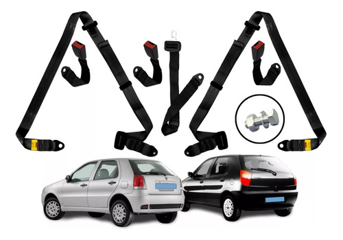 Cinto De Segurança Fiat Pálio 3 Pontos Traseiro Estático