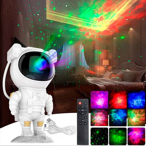 Imagen 6 de 7 de Lampara Proyector Astronauta Led Estrellas De Galaxia