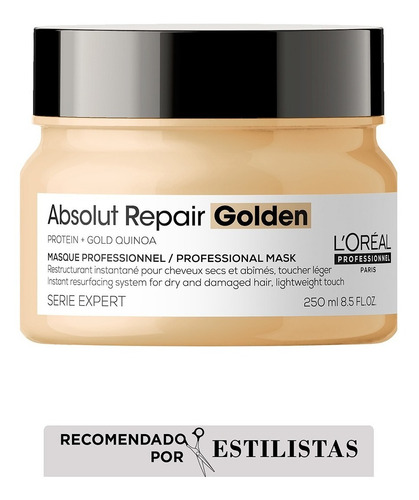 Mascarilla Para Cabello L'oreal Absolut Repair Golden 250ml