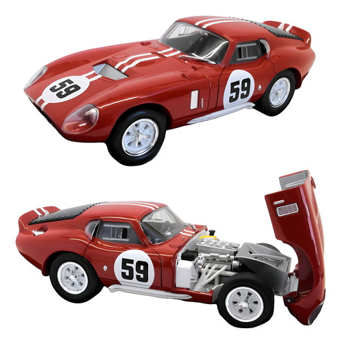 Shelby Cobra Daytona Coupe 1965 #59 - R Road Signature 1/18 Rojo