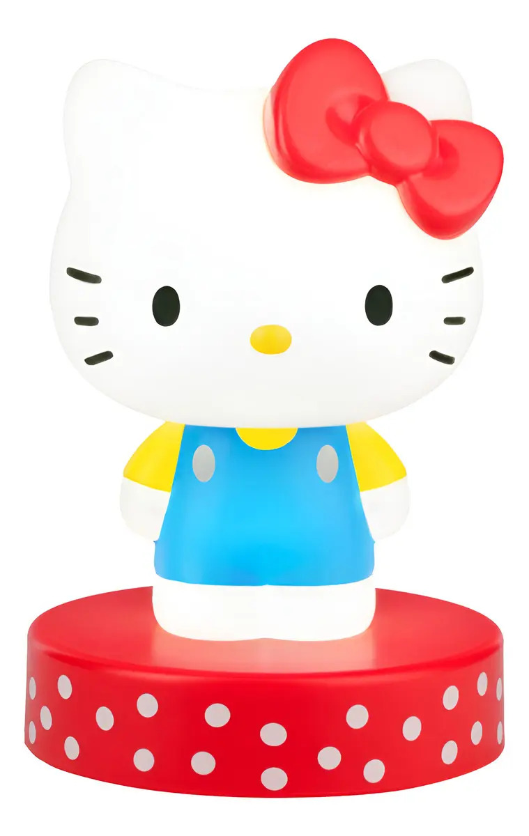 Lámpara Hello Kitty Icon Luz De Noche Multicolor Blanco