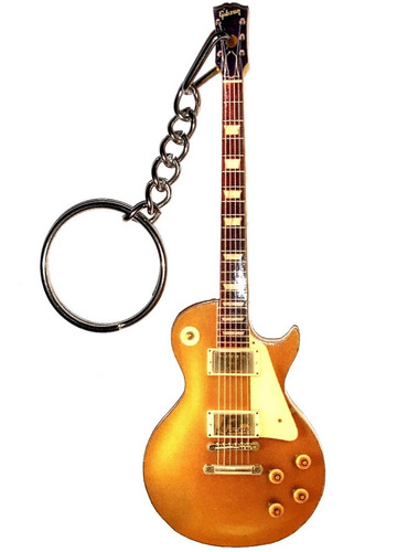 Pack X3 Guitarra Llavero Gibson Gold Top (o Surtido A Elec)