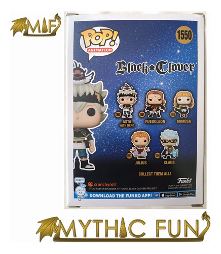 Funko Pop Black Clover - Asta With Nero 1550 (Usado)