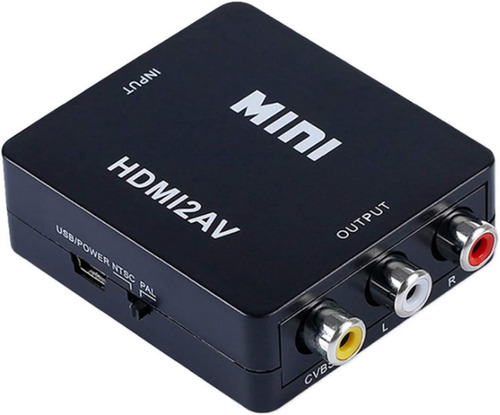 Convertidor Hdmi A Rca Hd Video Audio Mini
