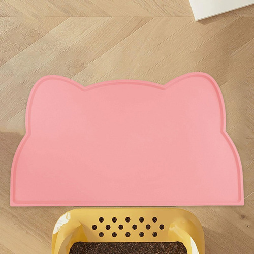 Alfombra De Comida De Gato, Alfombra De Alimentación Rosa