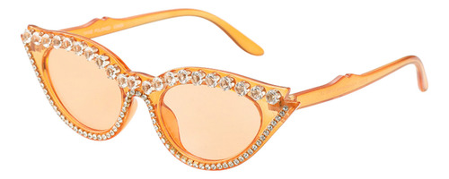 Gafas De Sol Color Naranja Con Forma De Ojo De Gato, Protecc