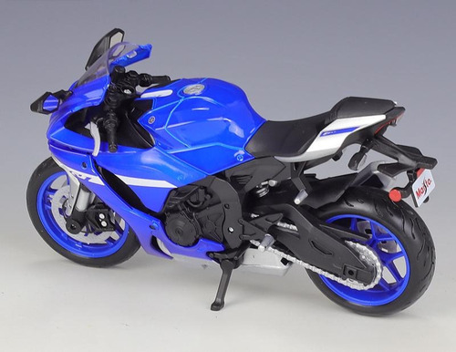 Mz 1:18 Yamaha 2021 Yzf-r1 Motocicleta De Aleación Azul