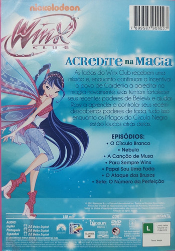 Dvd Winx Club Acredite Na Magia Otimo Estado (Usado)