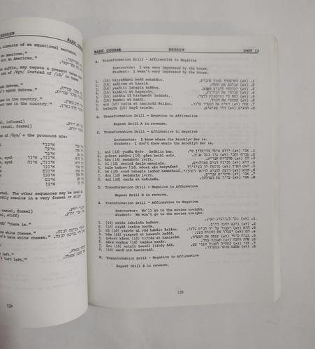 Hebrew Libro Para Aprender Hebreo Inglés- Hebreo (Usado)