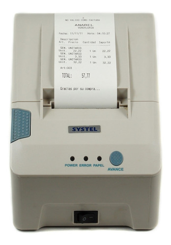 Imagen 7 de 10 de Impresor Systel Eco Ticket Para Balanza Systel Croma Clipse Service Delta