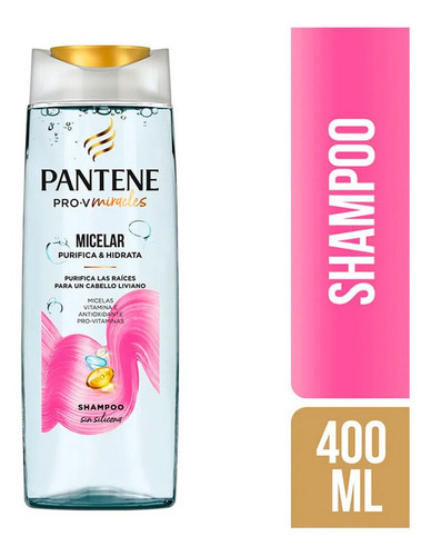 Shampoo Pantene Pro V Micelar Purifica E Hidrata X 400 Ml