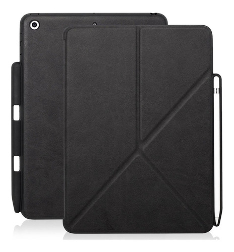 Khomo Leather Case Para iPad 9.7 6ta Gen 2018 Con Pen Holder
