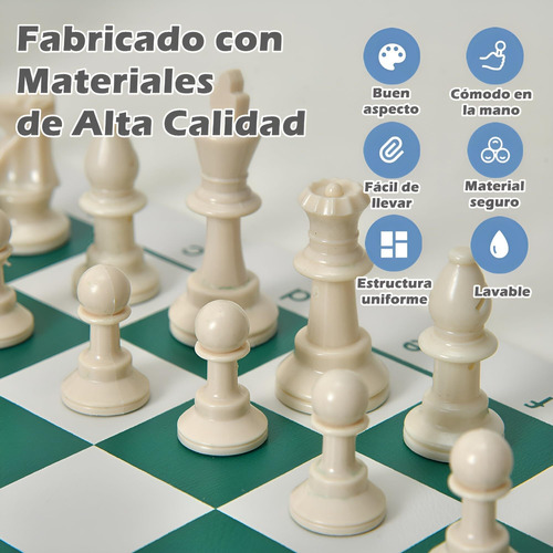 Juego Ajedrez Profesional, Juegos De Mesa Plegable Portátil